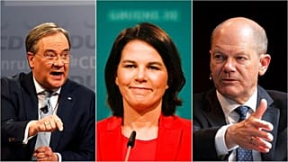 Armin Laschet, Annalena Baerbock ve Olaf Scholz 