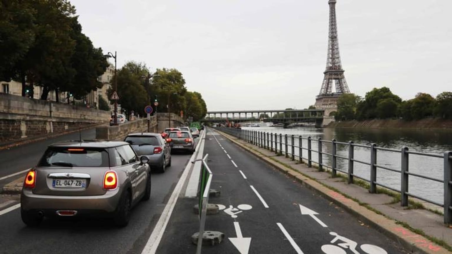 Paris'te trafik