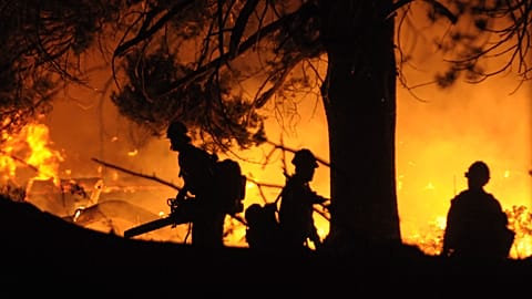 Waldbrand nahe South Lake Tahoe