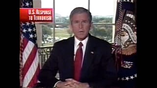 Octobre 2001 : George Bush annonce le début des frappes sur l'Afghanistan
