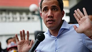 El líder opositor Juan Guaidó durante un acto en Caracas el pasado mes de agosto