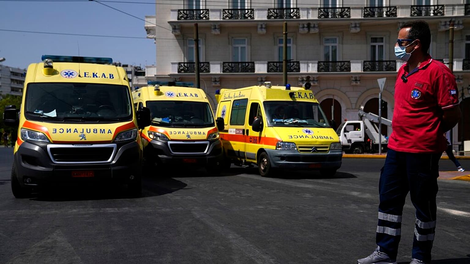 Greece health sector demo (file photo)
