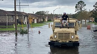 Water levels rose quickly by over 2metres and have caused mass flooding