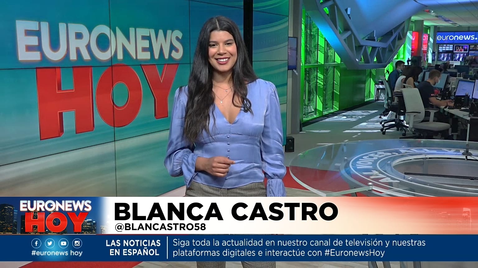 Blanca Castro en Euronews Hoy