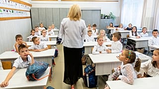 Az első osztályfőnöki óra egy nyíregyházi iskolában