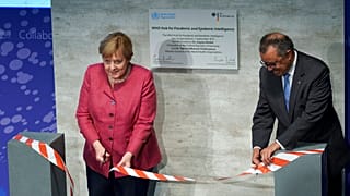 A német kancellár és a WHO vezetője megnyitják a berlini intézményt