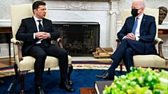 Biden e Zelensky durante un incontro alla Casa Bianca (foto di repertorio)