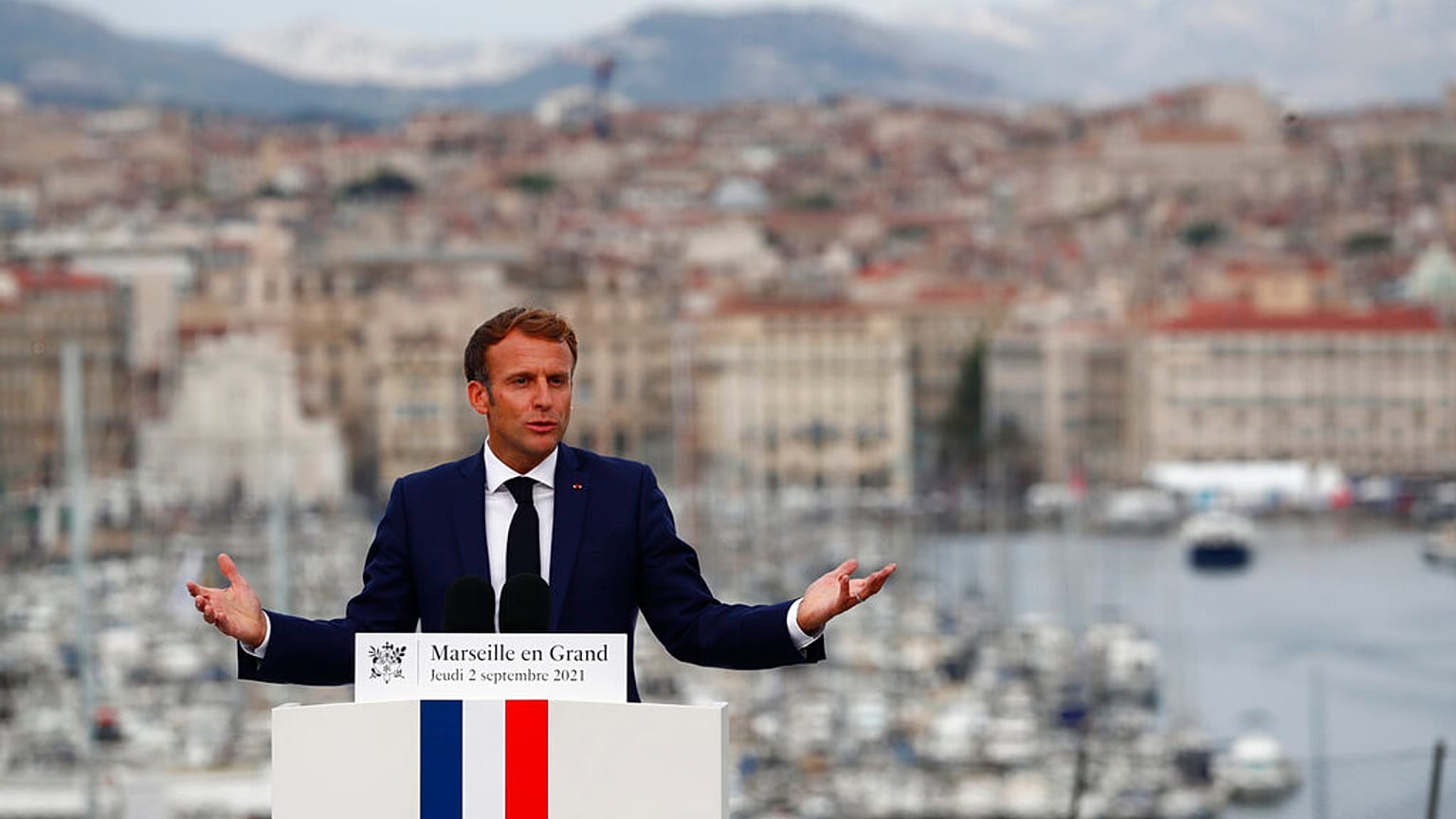 Emmanuel Macron à Marseille le 2 septembre 2021