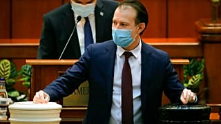 Romanian Prime minister Florin Citu, votes