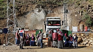 İkizdere'de taş ocağı eylemi 