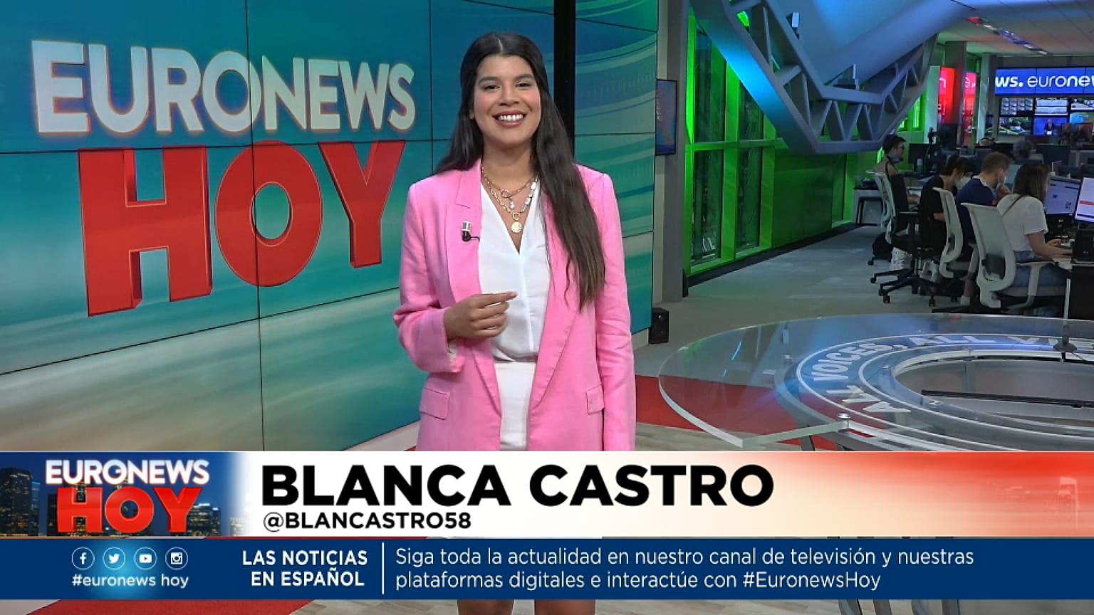 Blanca Castro en Euronews Hoy