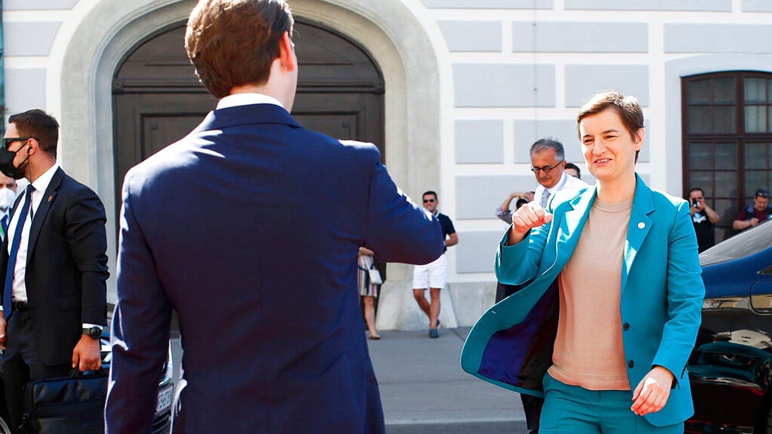 Ana Brnabic az osztrák kancelllárral-illusztráció 