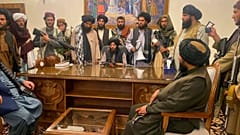 حضور شبه‌نظامیان طالبان در کاخ ریاست جمهوری افغانستان