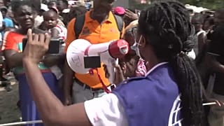 Helfer in Haiti