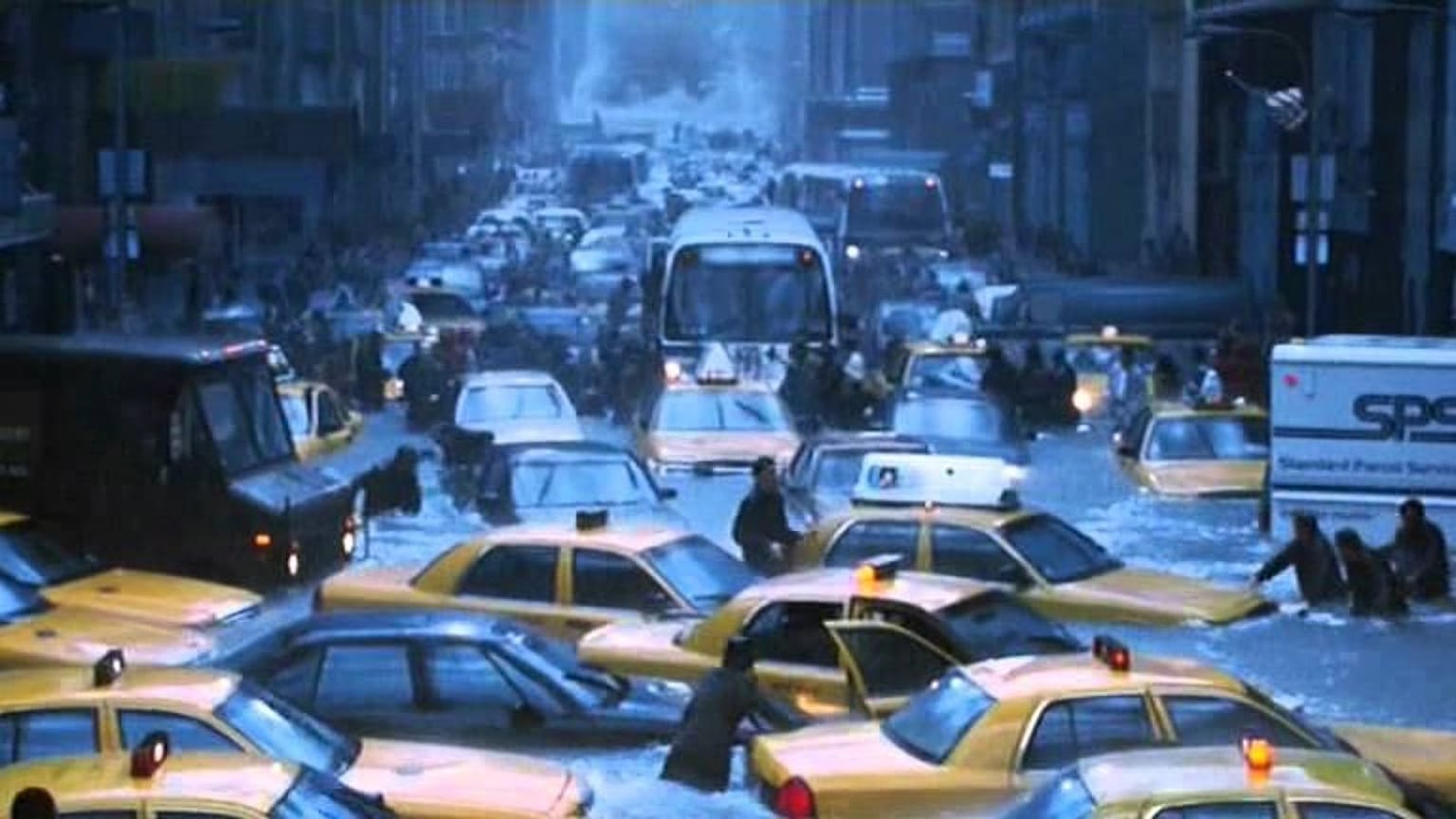 This is a photo from The Day After Tomorrow, not the aftermath of Hurricane Ida in 2021.