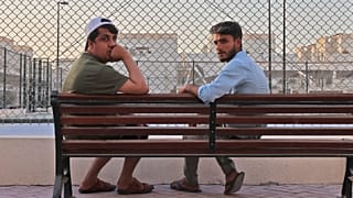 اللاجئون الأفغان داخل مقر كأس العالم بقطر