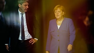 Kanzlerin Merkel und ihr ehemaliger Berater Jan Hecker im Juni 2019