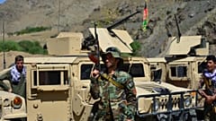 Afganistan'ın Pencşir kentinde konuşlu, Taliban karşıtı Ulusal Direniş Güçleri'ne mensup bir savaşçı