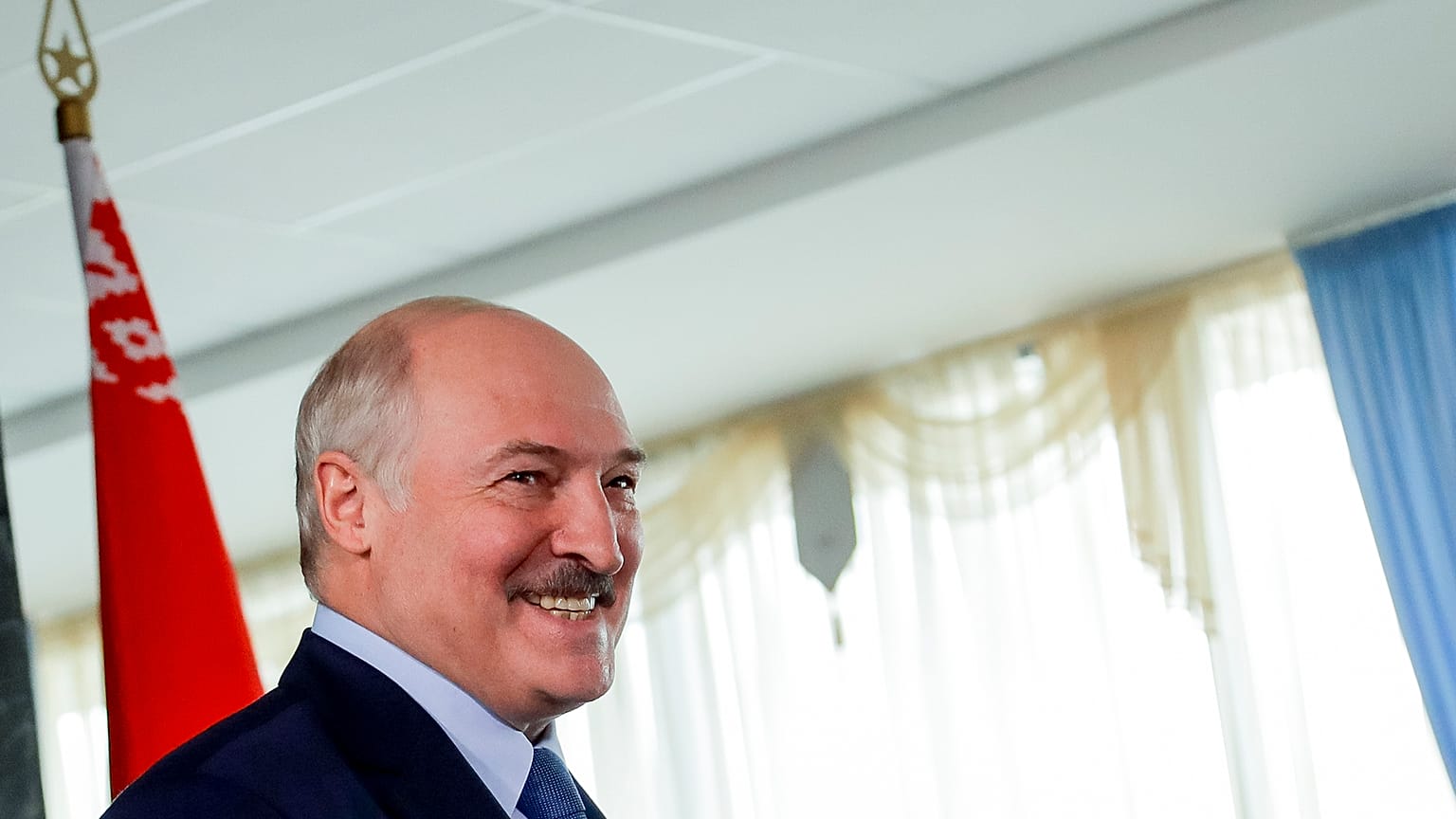 Александр Лукашенко. День голосования на выборах президента. Август 2020 года