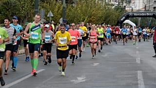 Δρομείς συμμετέχουν στον 37ο Αυθεντικό Μαραθώνιου της Αθήνας, την Κυριακή 10 Νοεμβρίου 2019