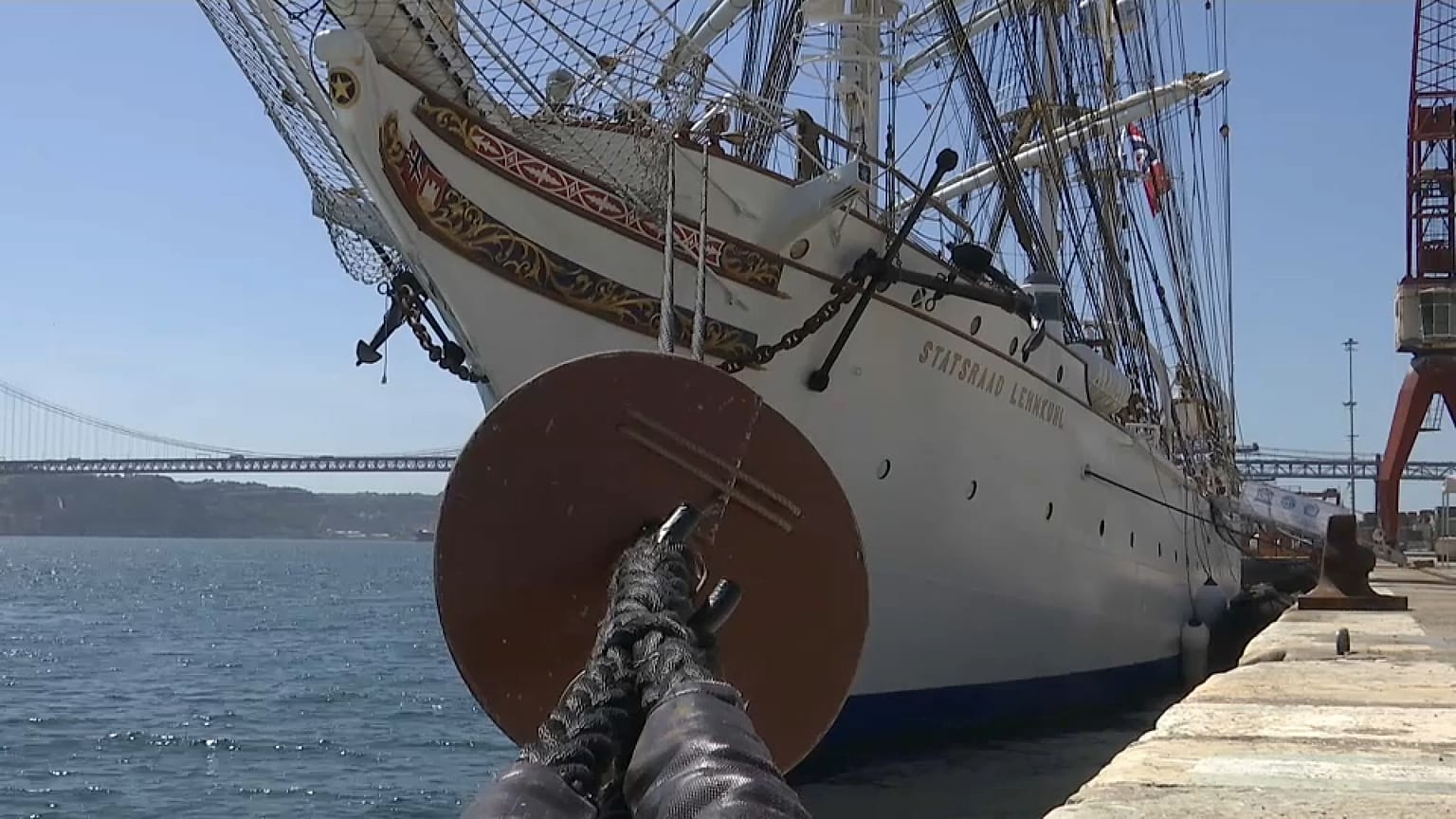Die Statsraad Lehmkuhl kurz vor der Atlantik-Passage 