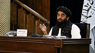 Le porte-parole en chef des talibans Zabihullah Mujahid, Kaboul, Afghanistan, 6 septembre 2021