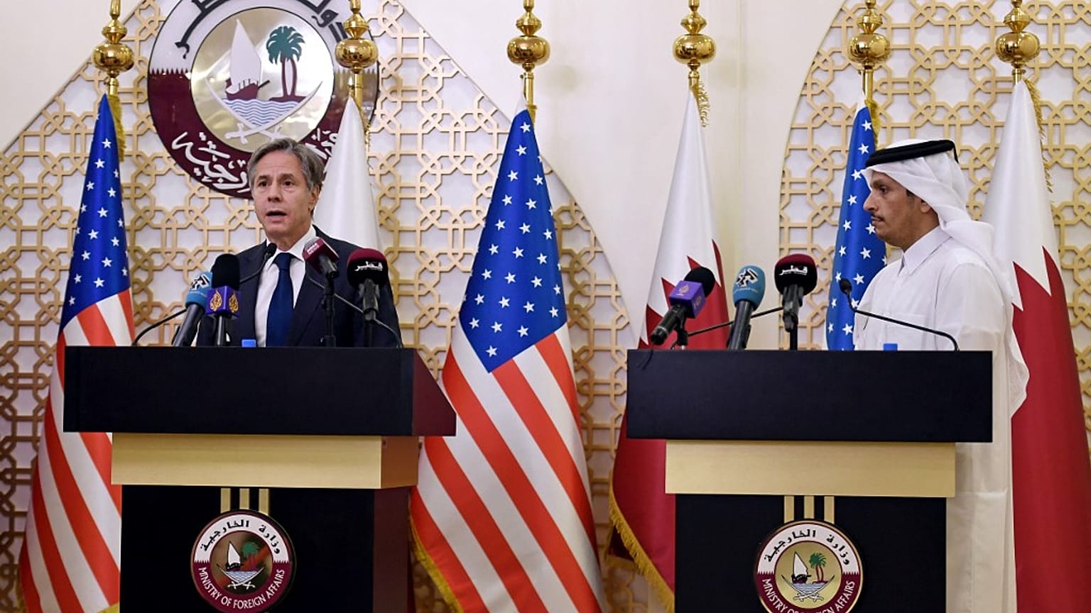 Le chef de la diplomatie américaine Antony Blinken, en visite à Doha (Qatar), le 07/09/2021