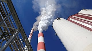 Serbia's main coal-fired power station near Kostolac