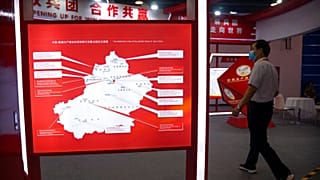 a map of Xinjiang showing key industrial areas