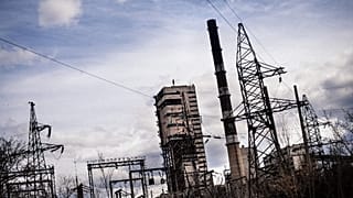 A closed coal mine near the eastern Ukrainian town of Luhansk.