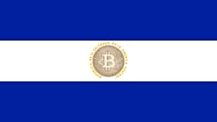 A woman protests against the circulation of Bitcoin in San Salvador on September 7, 2021.