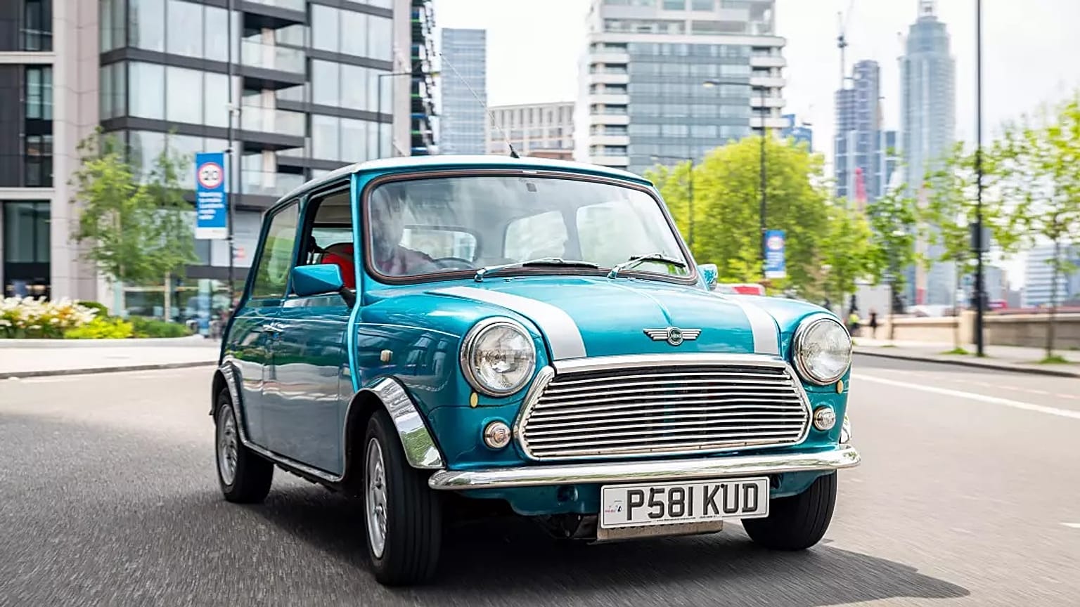 A converted vintage Mini.
