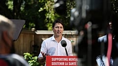 Canada's Liberal Party Leader and Prime Minister Justin Trudeau speaks during a news conference on August 31, 2021 in Ottawa, Canada.