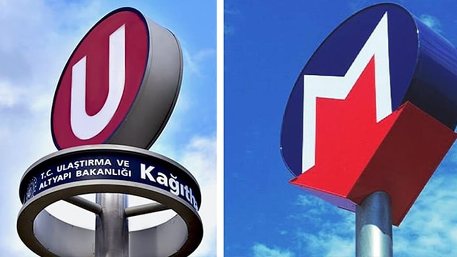 U ve M harfi sembolleri