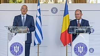 Συνάντηση ΥΠΕΞ Ν. Δένδια με τον Ρουμάνο ομόλογό του B. Aurescu