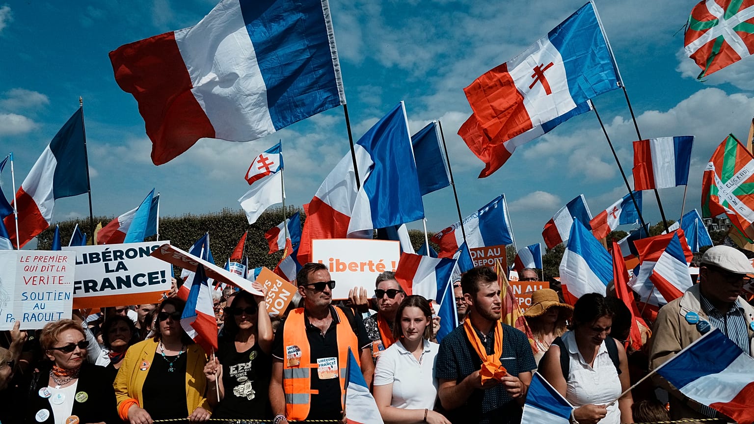 Protests against COVID-19 health passes are held across France every weekend.