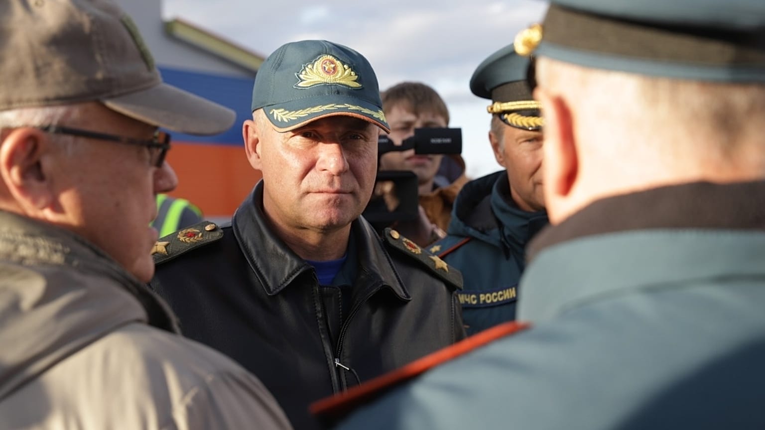 Yevgeny Zinichev had been sinpecting the progress of a new fire station in Norilsk.