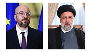 ابراهیم رئیسی و شارل میشل