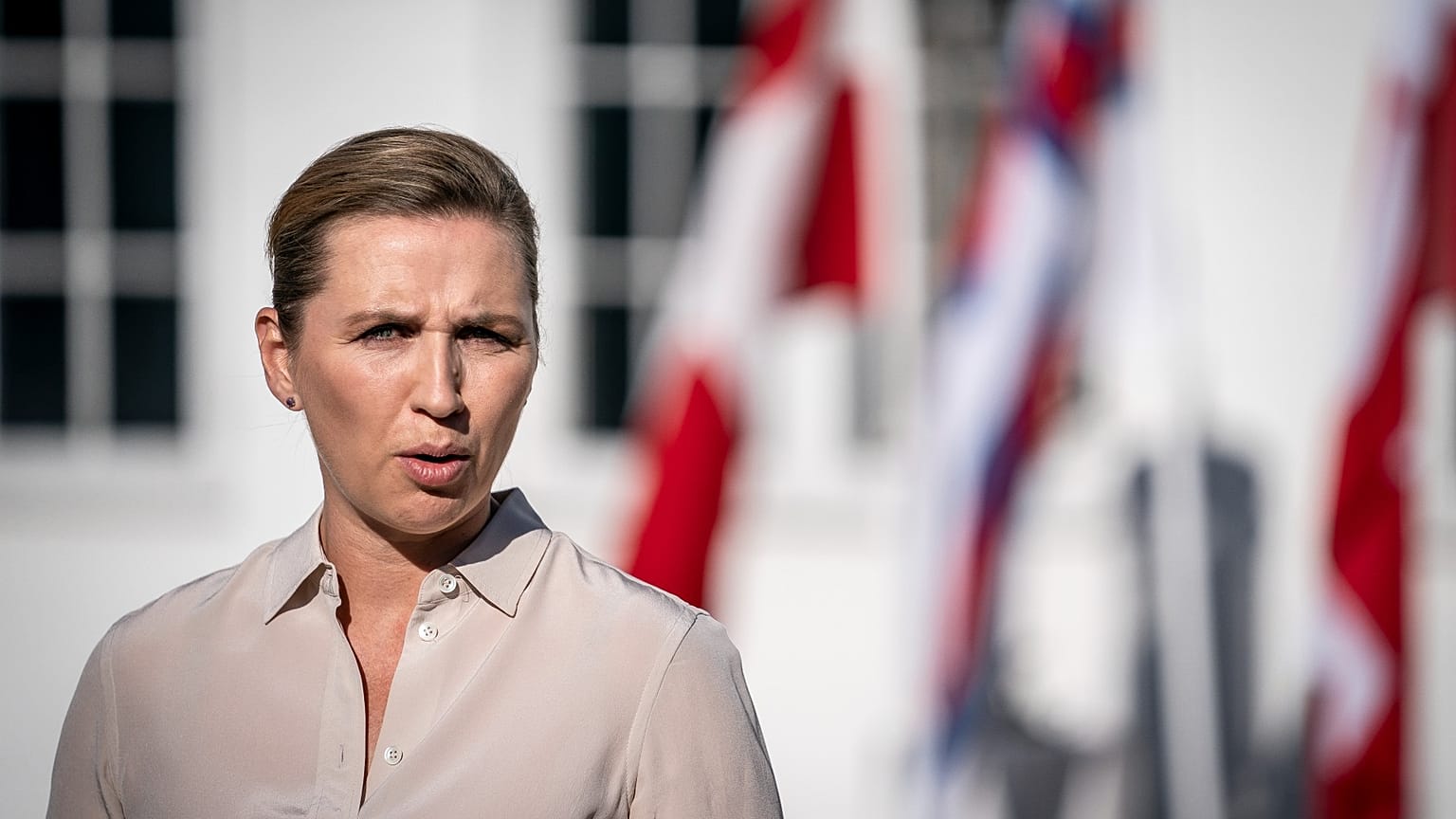 Danish Prime Minister Mette Frederiksen at Marienborg in Kongens Lyngby, Denmark, June 10, 2021.