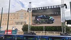 Tο Ράλι Ακρόπολης στην πλατεία Συντάγματος