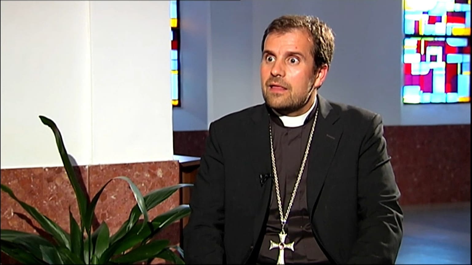 El exobispo de Solsona Xavier Novell durante una entrevista realizada en el año 2012