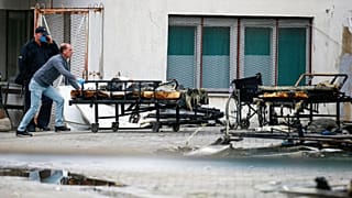 آتشسوزی در یک بیمارستان سیار در مقدونیه شمالی