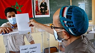 8 Eylül 2021'de gerçekleşen Fas genel seçimlerinden bir kare.