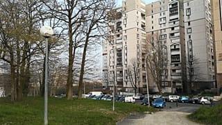 The Cité des Tarterets housing project at Corbeil-Essonne, southeast of Paris.