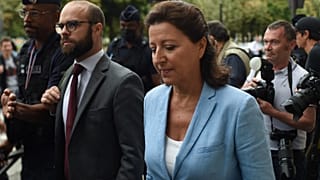 Agnès Buzyn, ce vendredi, à son arrivée à la Cour de justice de la République
