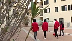 İtalya'ya sığınan Afgan futbolcular