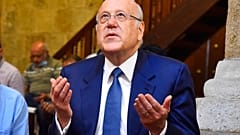Libanons Ministerpräsident Mikate beim Freitagsgebet in Beirut, 10.9.2021