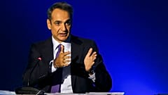 Greece's Prime Minister Kyriakos Mitsotakis