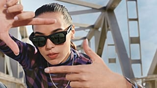 One of the designs of Facebook and Ray Ban's smart glasses.