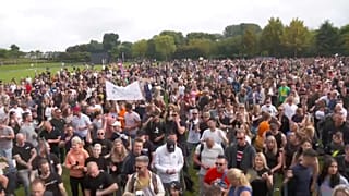 Asistentes a la manifetación